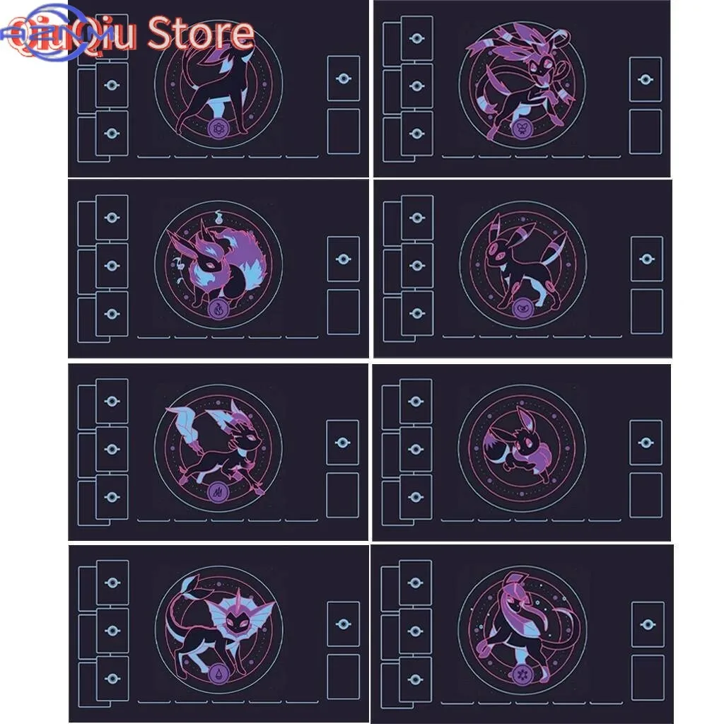 9 Models  Diy Pokemon Play Mat - Umbreon Sylveon Espeon Battle Card Mat Self Made Non-slip Rubber PTCG Battle Mat