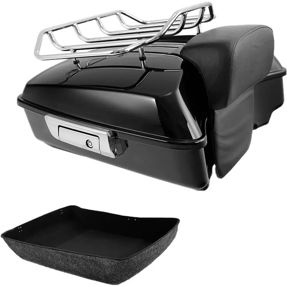 

Багажный кофр для мотоцикла с подушкой-спинкой и багажником для моделей Touring 2014-2025 годов