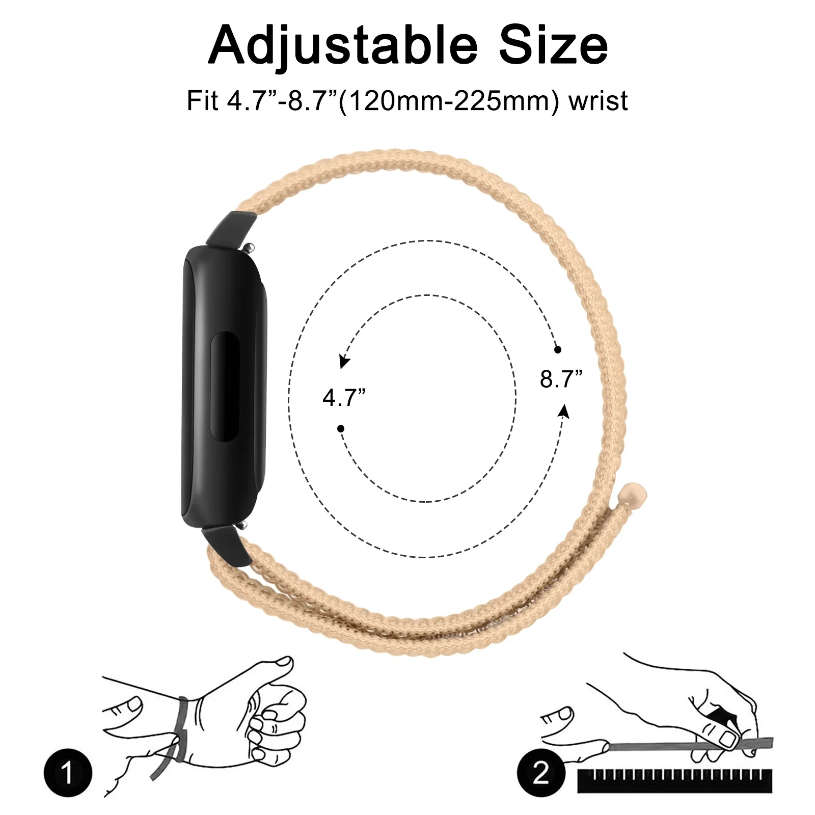 حزام ساعة من النايلون لساعة Fitbit Inspire 3 Band لملحقات استبدال سوار الساعة الذكية Fitbit Inspire 3
