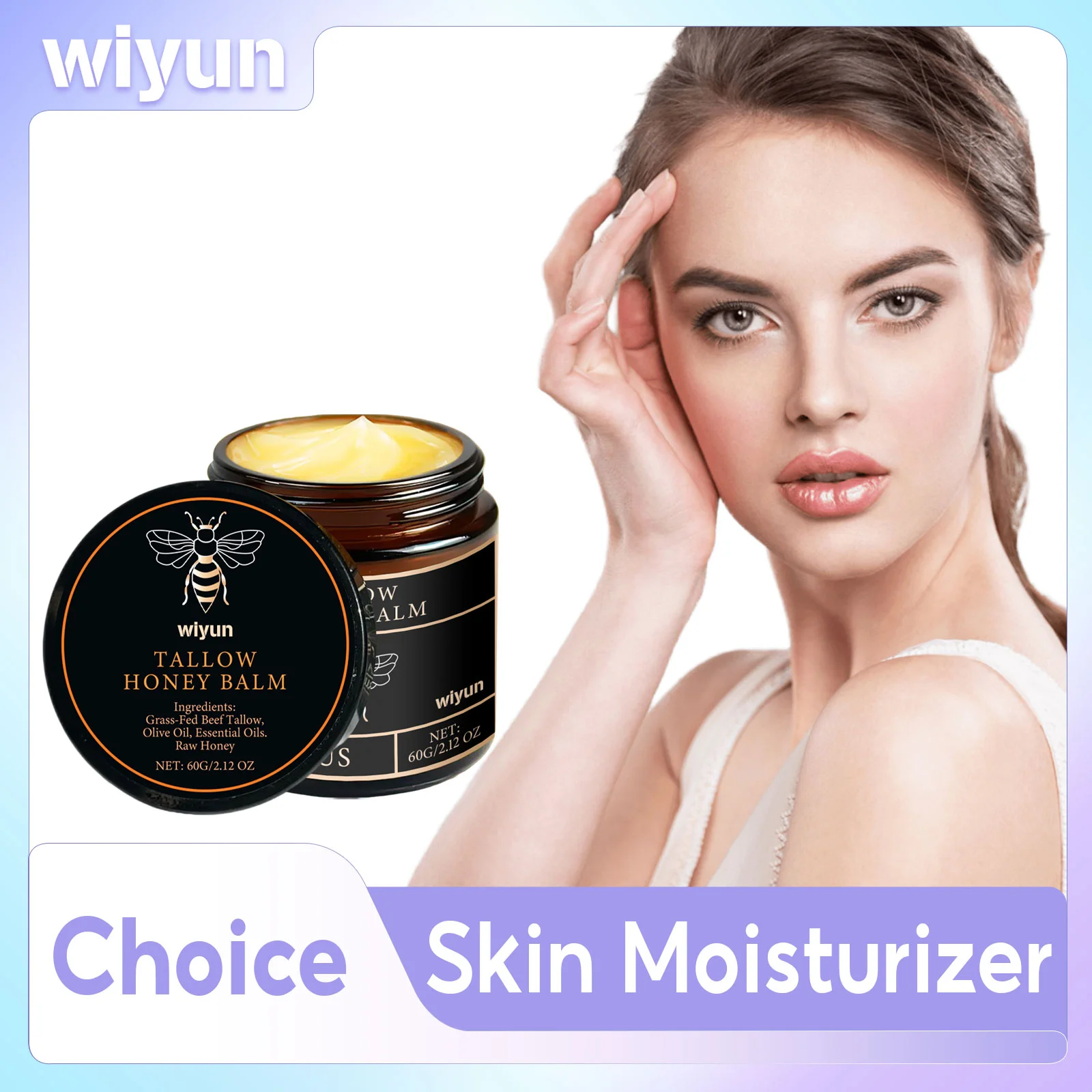 Crema Facial Tallow de ternera, mejora la embotamiento seco, productos para el cuidado de la piel, brillo Facial, crema corporal hidratante de líneas finas suaves