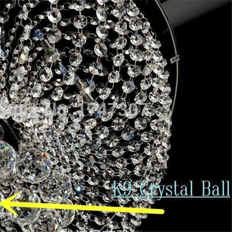 10Pcs Clear 20mm Crystal Chandelier Hanging Pendant  Ball Glass Prism Drop