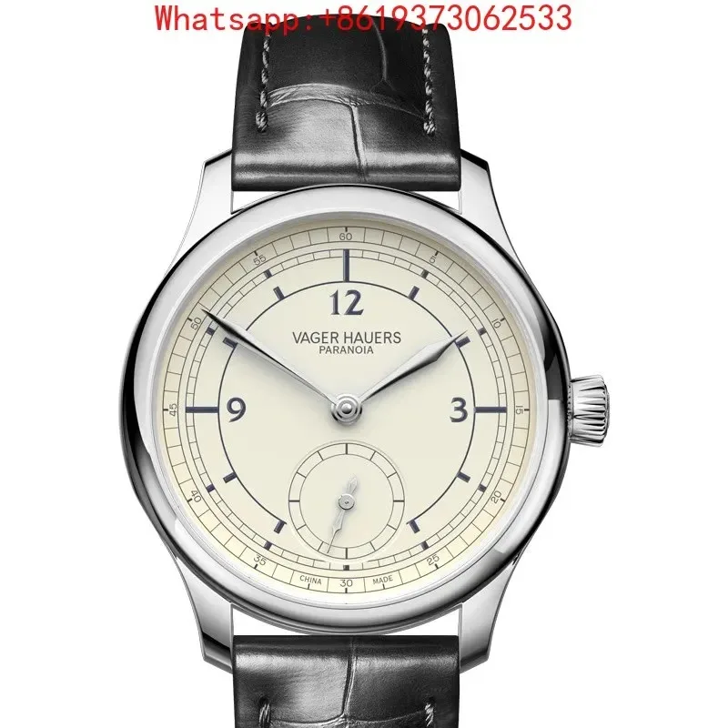 New Classical Small Three-Hand Watch Men's Mechanical Watch Manual Waterproof 37mm Two-Hand Semi-Small Dial Men's Watch