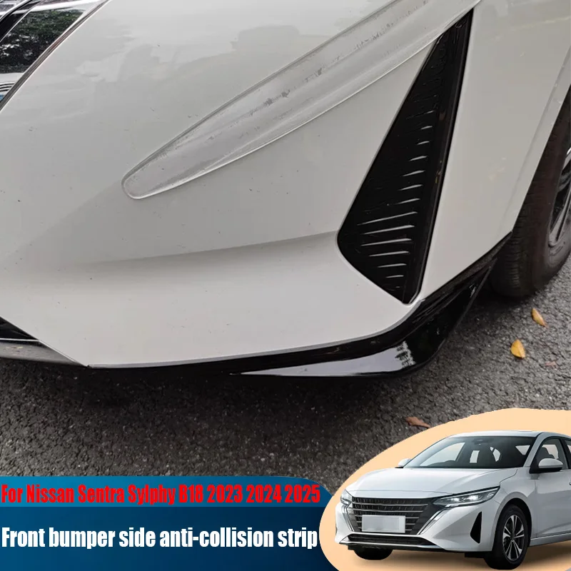 

For Nissan Sentra Sylphy B18 2023 2024 2025 front bumper side anti-collision strip car exterior decoration modification parts