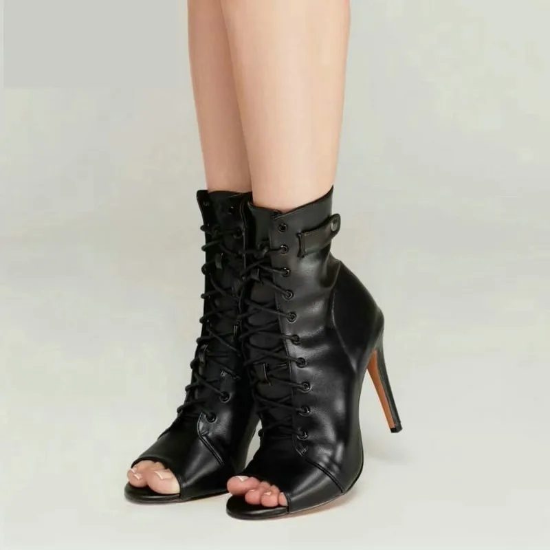 أحذية الحفلات المثيرة Hoge Hakken Stiletto Vrouwen قاعة الرقص اللاتينية الكعوب Schoenen Zwart اللمحة تو Schoenen Maat 46