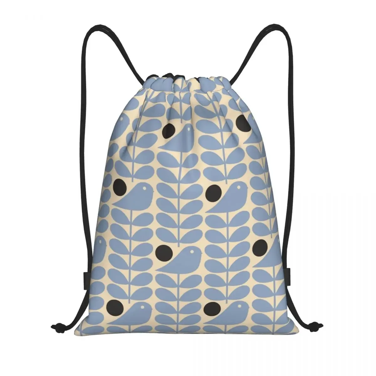 

Orla Kiely Early Bird Drawstring Bags Men Women Portable Gym Sports Sackpack Scandinavian Floral Shopping Storage Backpacks