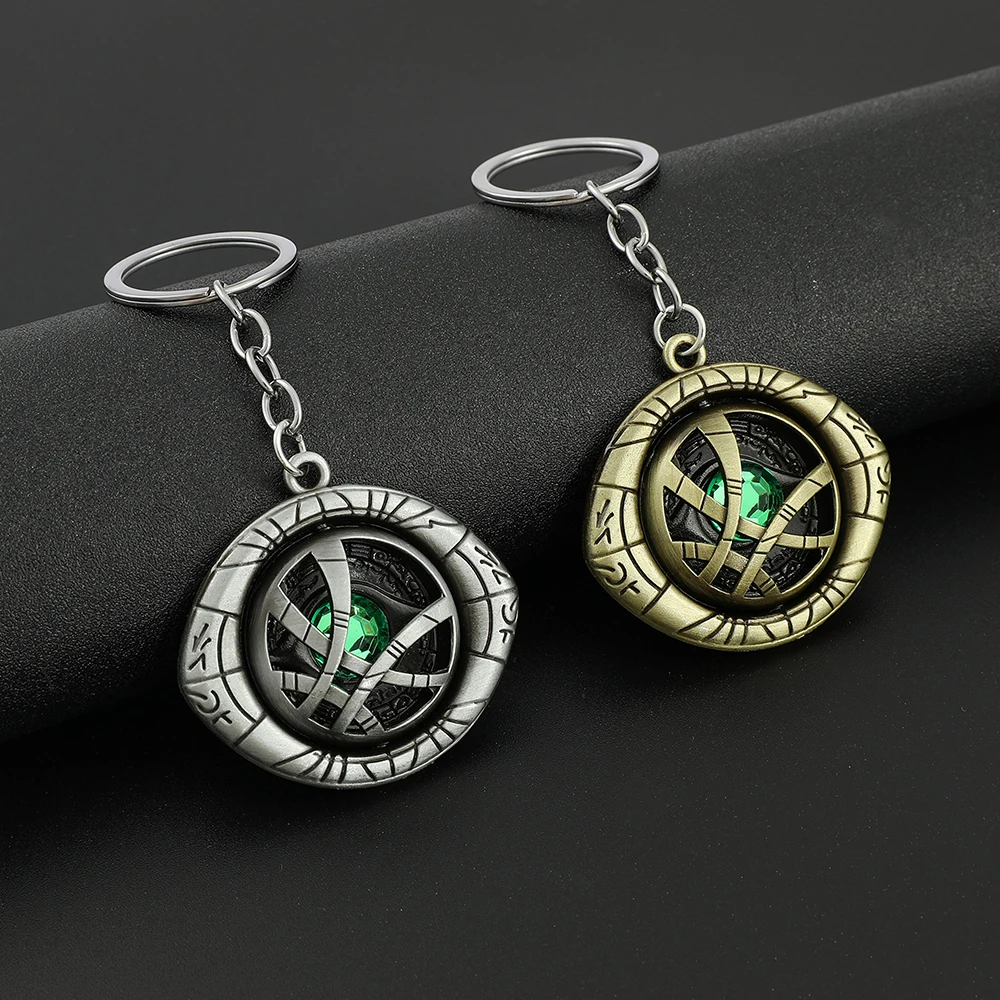 Avengers Doctor Strange Drehbarer Schlüsselanhänger - Auge von Agamotto Modischer Cooler Superhelden-Autoschlüsselanhänger Zubehör Geschenk für Fans – Detail 3