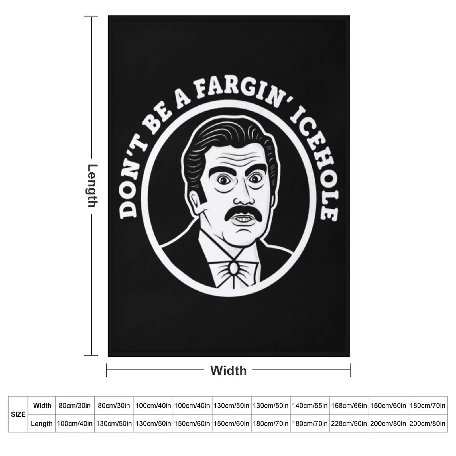 Johnny Dangerously T-ShirtDon't Be A Fargin' Icehole T-Shirt Throw Blanket For Baby decorative Custom Beautifuls Soft Blankets