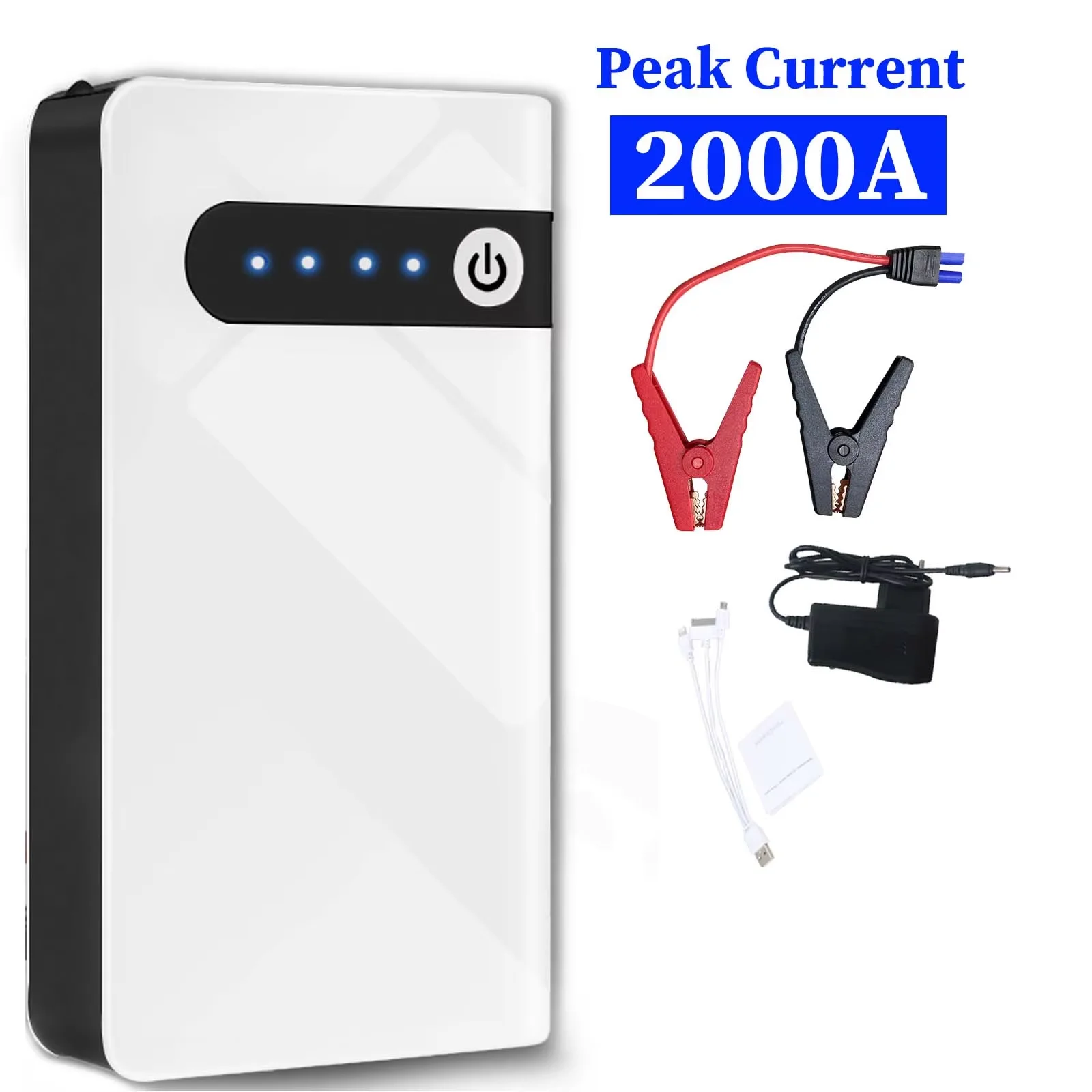 GKFLY 2000A/4000A Auto Startkabels Draagbare Powerbank Auto Accu Booster 12V Hulpstartapparaat voor Diesel