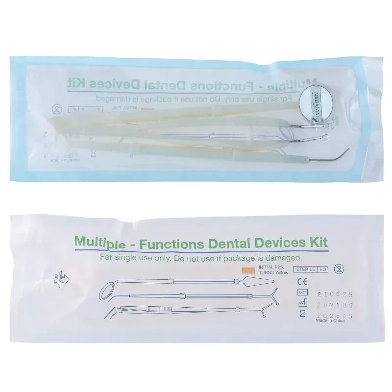 

1Set Disposable ABS Dental Basic Instruments Kit Dental Mirror Explorer Probe Plier Oral Cleaning Hygiene Kit Dentist Tools