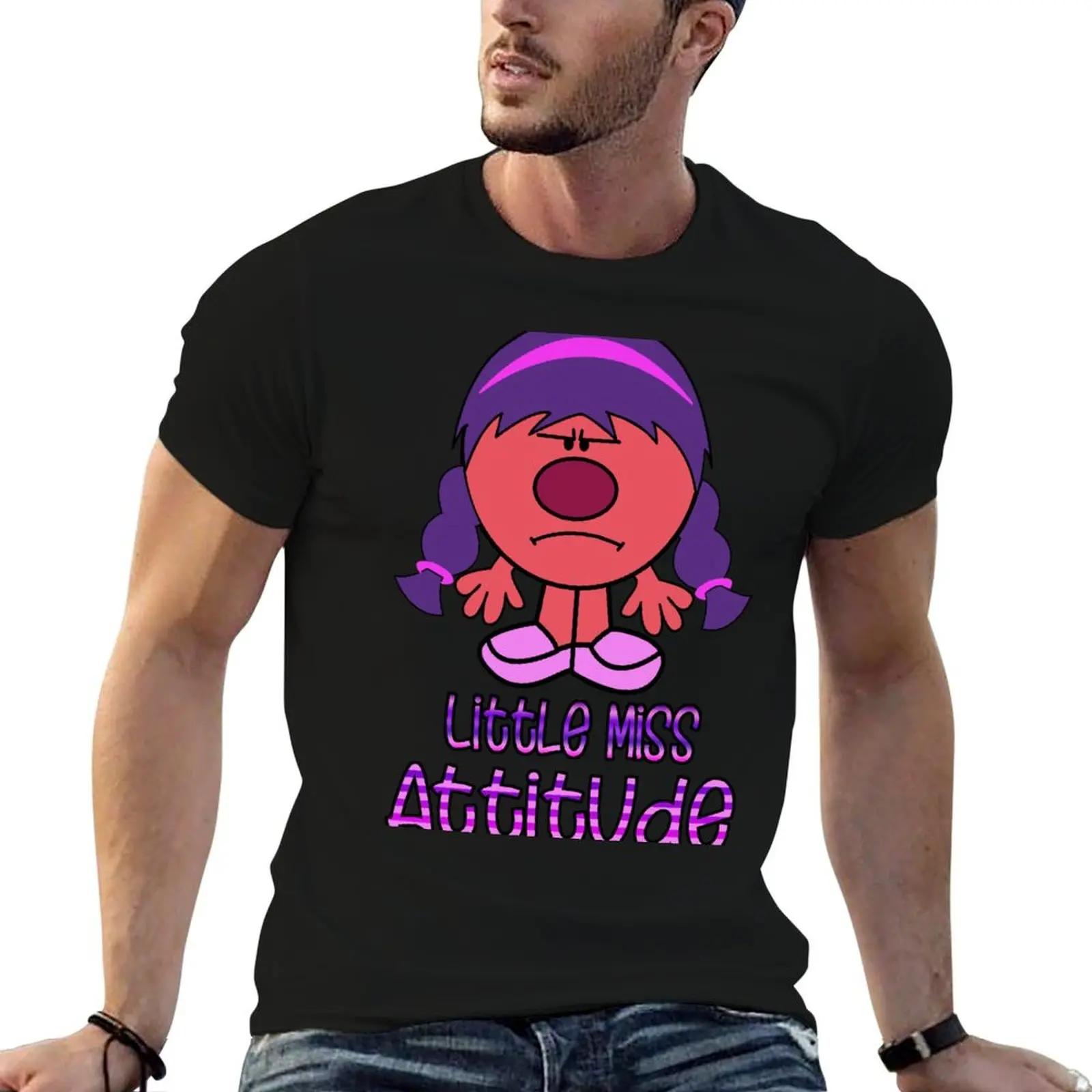 

Little Miss Attitude T-Shirt funny t shirts dark humor man t shirt cotton cotton tshirt 100% T-Shirt