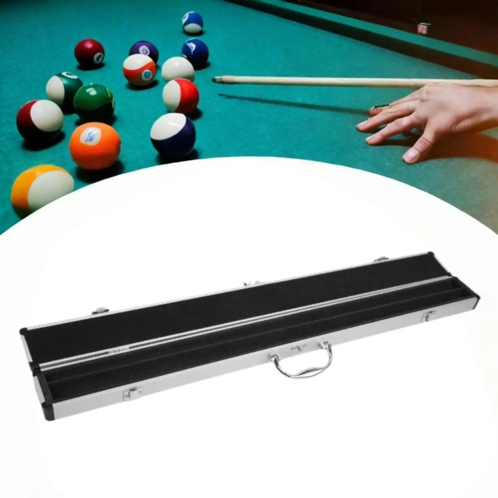 1/2 Biljartstokkoffer Biljart Pool Rod Box Professionele trainingsaccessoires