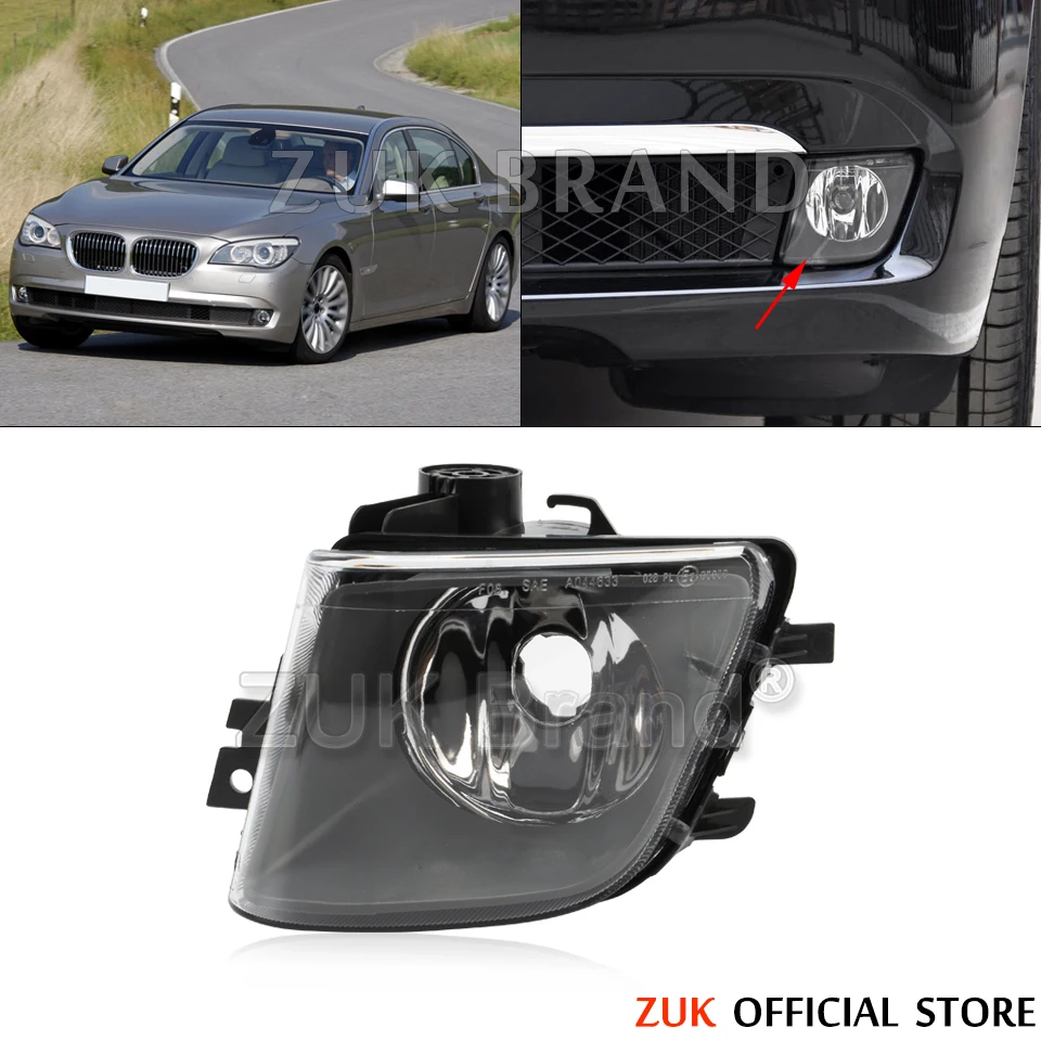 ZUK Front Bumper Reflector Fog Lamp Anti-Fog Light For BMW 5 Series E60 E61 LCI 525D 525i 520i 520d 523i 523d Foglight Foglamp