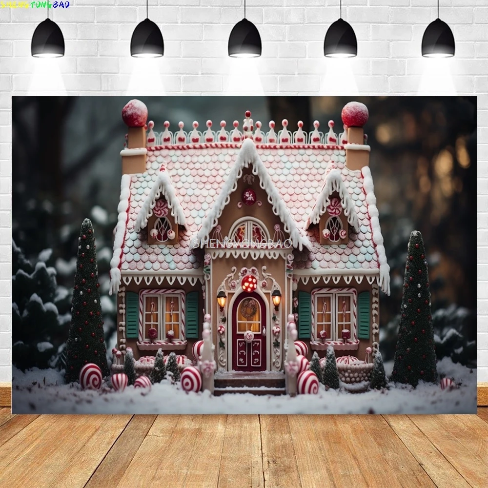 

Christmas Day New Year Party Photography Backdrops Prop Window Living Room Interior Xmas Tree Snow Theme Photo Background BG-48