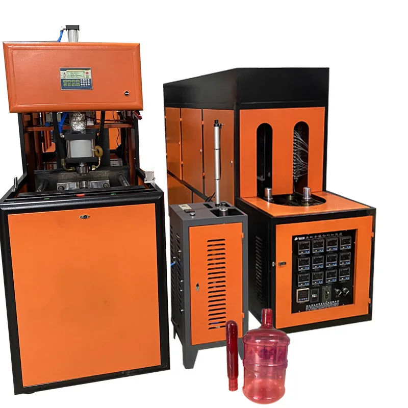 Customized Semi Automatic Stretch Blow Moulding Machines 5l 10 Liter 20 Liter Pet Bottle Blowing Machine