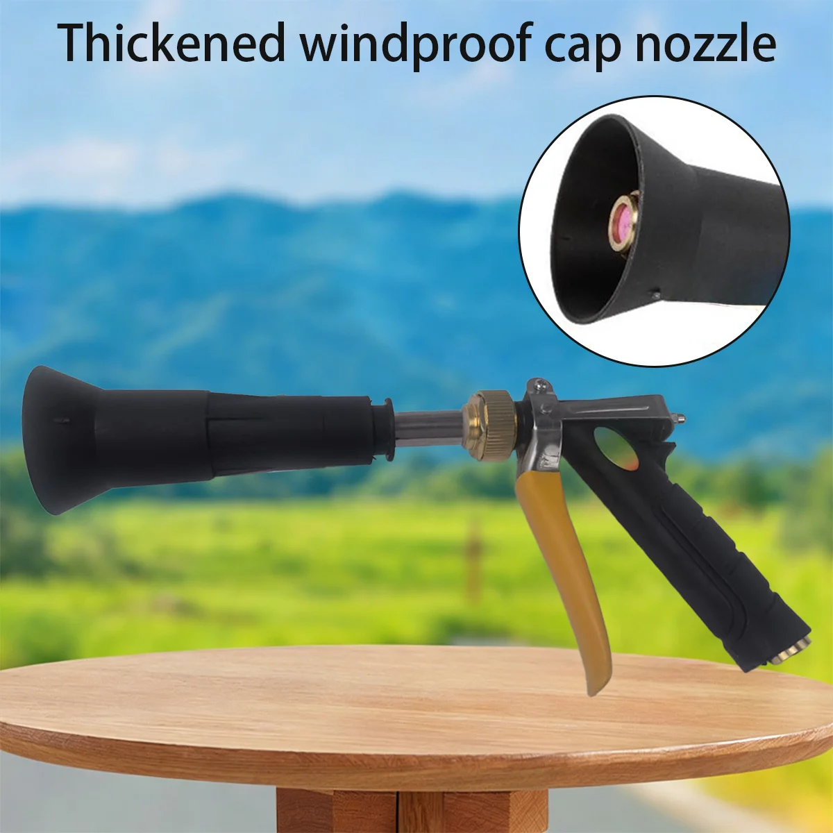 Garden Long-Range Water Sprayer, Sprayer, High-Pressure Adjustable Watering Device, Black Farm Insecticide Sprayer