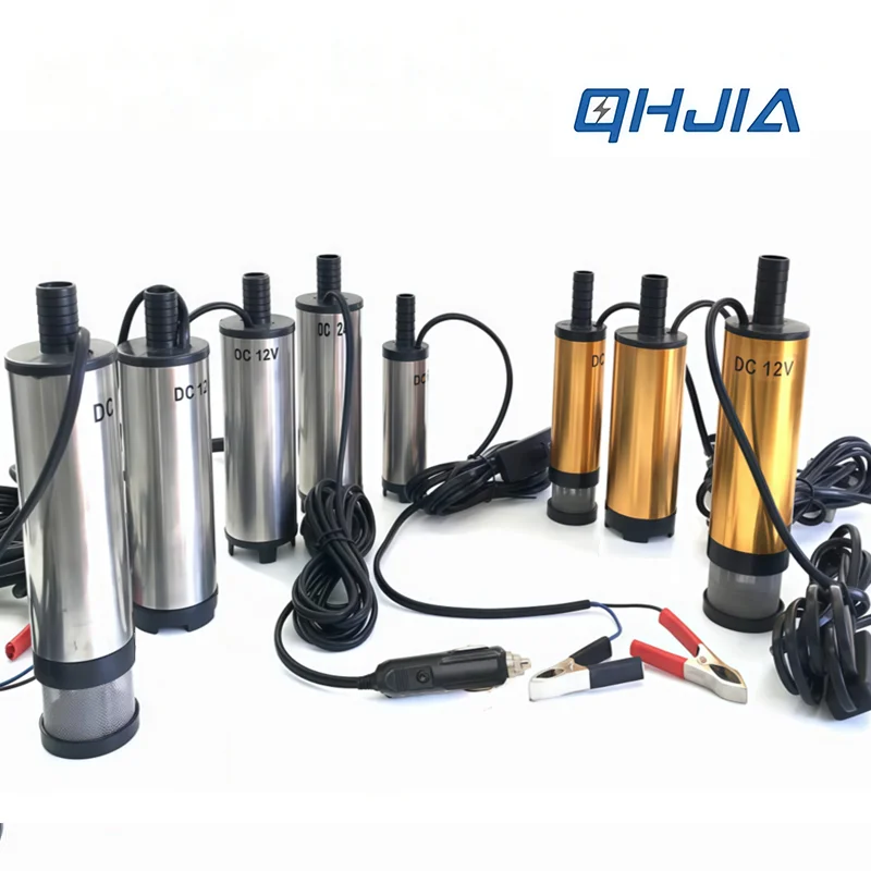 12V 24V DC Electric Submersible Fuel Transfer Pump Portable Mini Car Suction Pump for Diesel Oil Water Engine