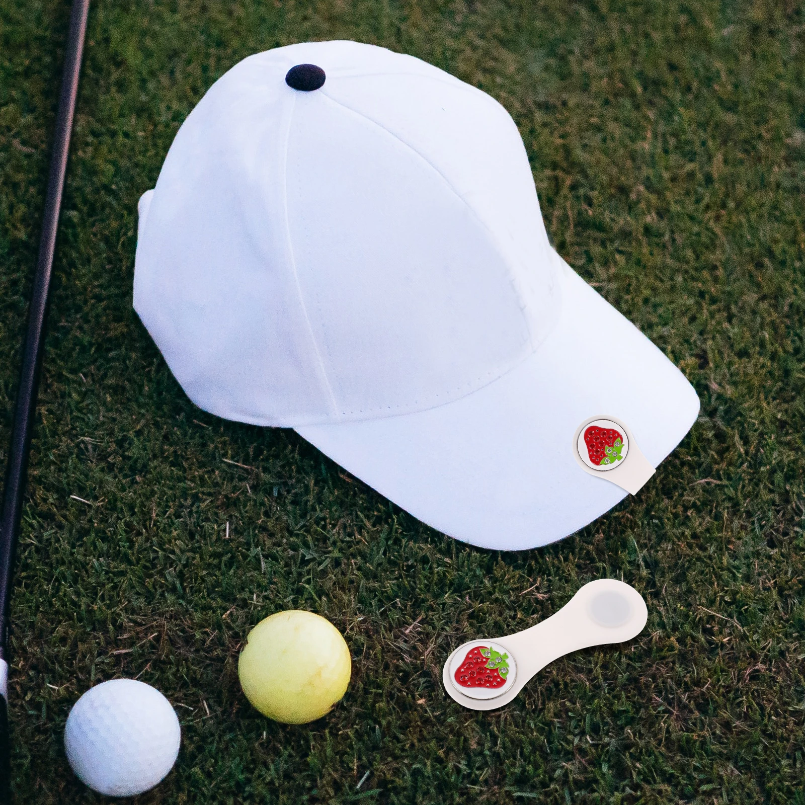 

Detachable Gel Ball Marker Golf Ball Alignment Marking Tool Marker Hat Clip Tool Hat Clip Golf Accessories Durable Design