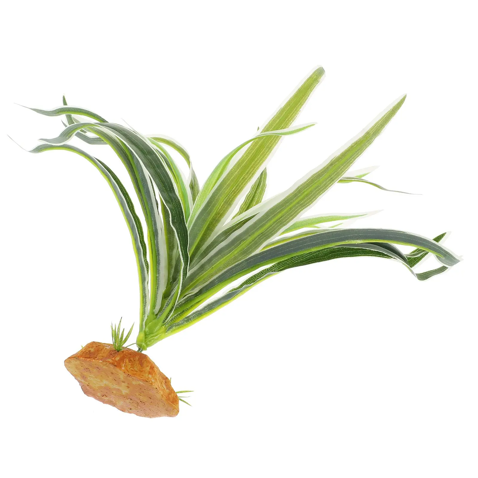 

Fake Green Grass Plant Reptile Terrarium Decor Lifelike Simulation Plastic Container Habitat lizard tank decor reptile plants