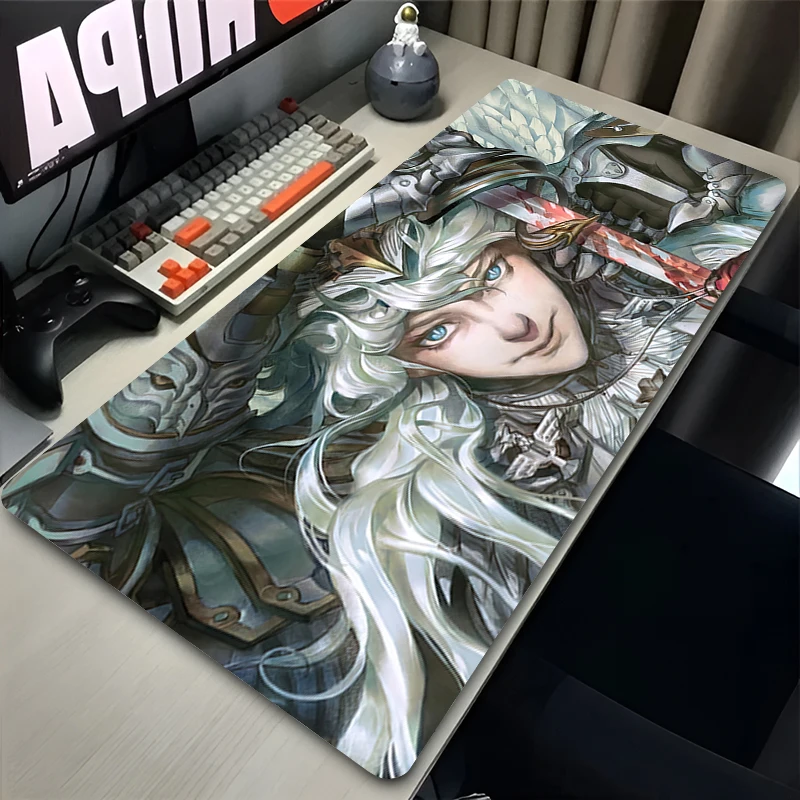 Berserk Mouse pad large gamer keyboard pad non-slip laptop desk pad computer accessories PC carpet Anime Game Mousepad XXL XXXL