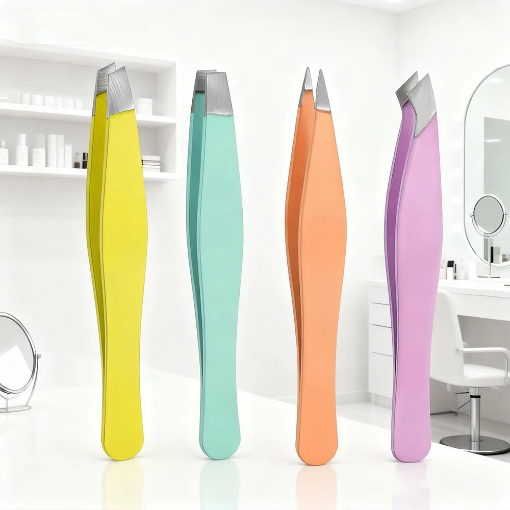 1PC 高精度眉毛ピンセット眉毛摘み取りピンセット脱毛ペンチつけまつげアプリケーターひげ除去ツール