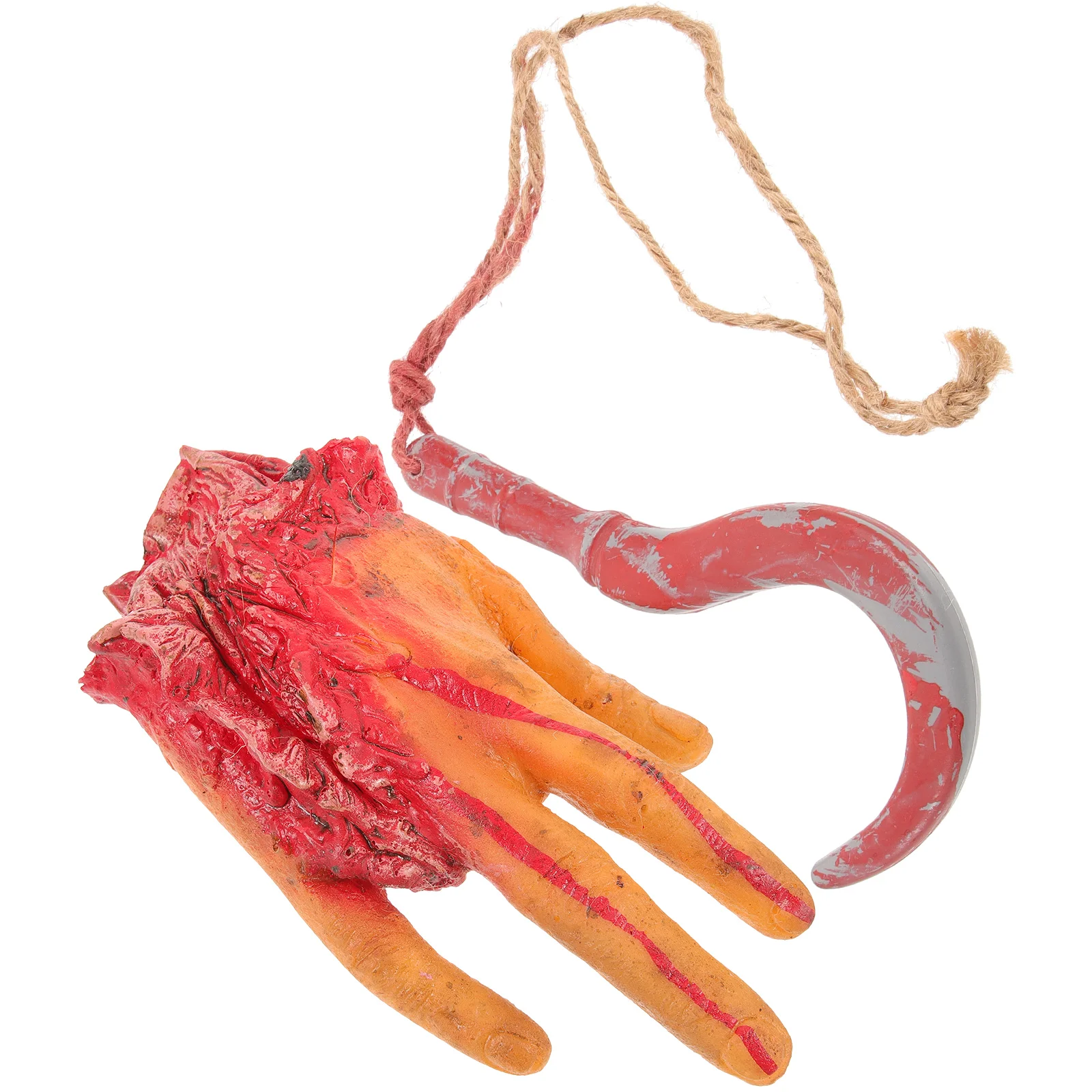 

1 Set Realistic Halloween Broken Hand Prop Decoration Scary Lifelike Simulated Haunted House Party Yard Decor Outdoor Indoor