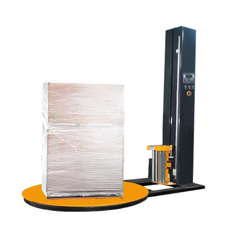 Customized Automatic Stretch Film Pallet Wrapping Machine With Low Price Pallet Stretch Wrapper For Hot Sale