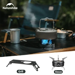 Naturehike IGT Burner Camping Outdoor Portable Gas Stove Kitchen Ultralight IGT Table Grill BBQ Cookware Three-Head Gas Burner