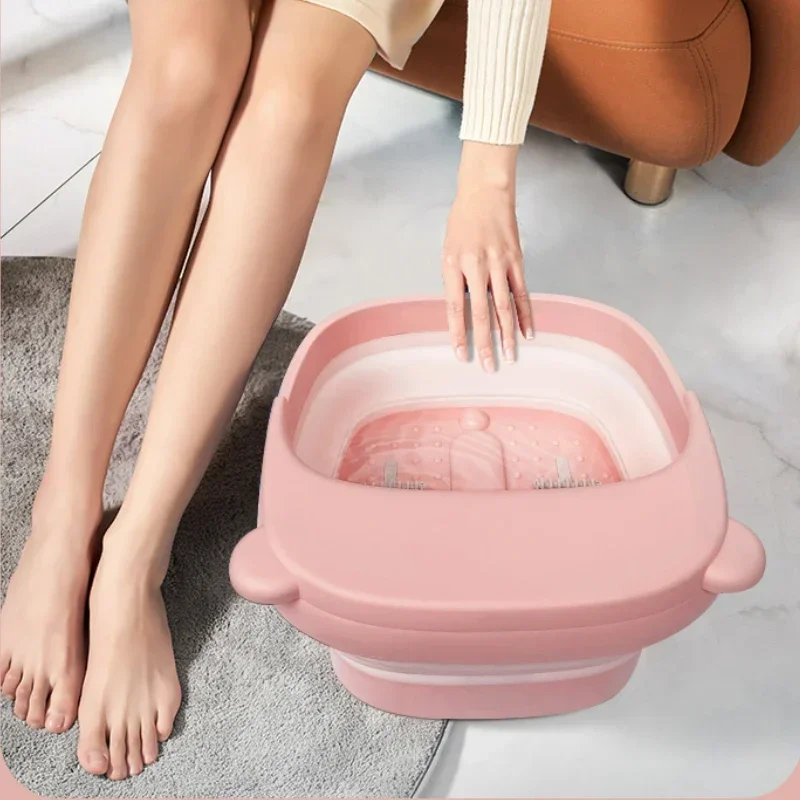 

Foldable Foot Bath Tub with Automatic Heating, Hot Spring Bubble Massage, Constant Temperature for Home Spa, Heated Foot Bath