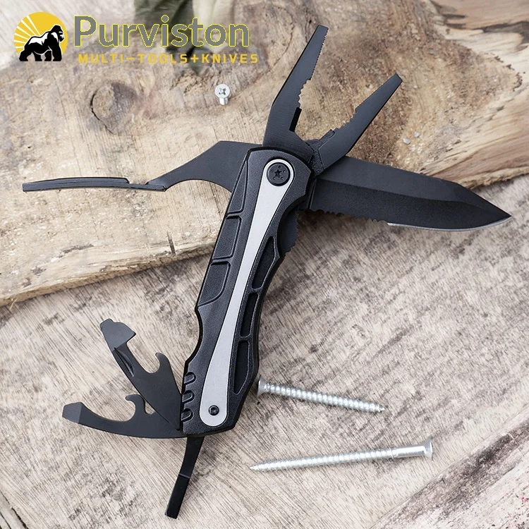 Multi functional knife pliers outdoor camping daily folding knife portable folding pliers multi-purpose combination tool pliers