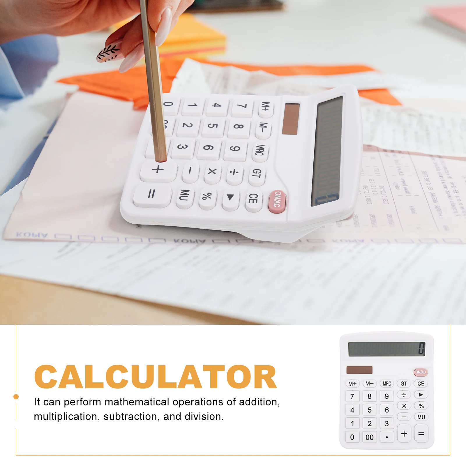 

Calculator Student Kids Office Portable Small Basic Multiplication Division Subtraction Counting Tool Lightweight for Classroom