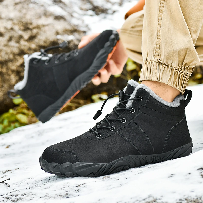 

​Men's Shoes Autumn Winter Casual Cotton Warm Wear Resistant for Women Warm Cotton Shoe Snow Comfort Non Slip Unisex Home Boots