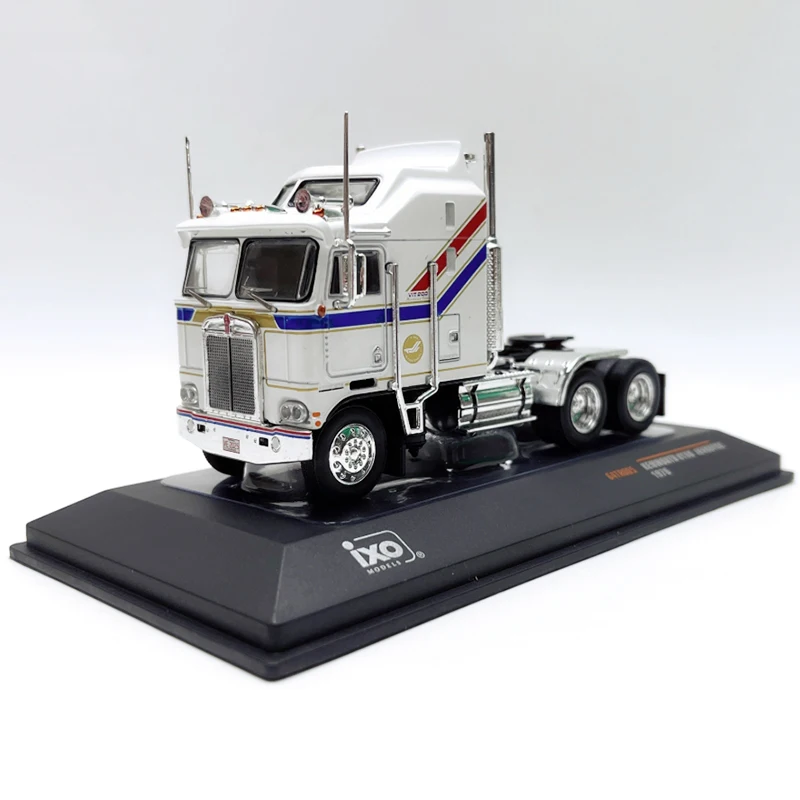 

IXO литой под давлением масштаб 1:64 KENEORTH K100 1976, прицеп, модель автомобиля из сплава, статический дисплей, коллекционная модель, украшение для мальчика, праздничный подарок