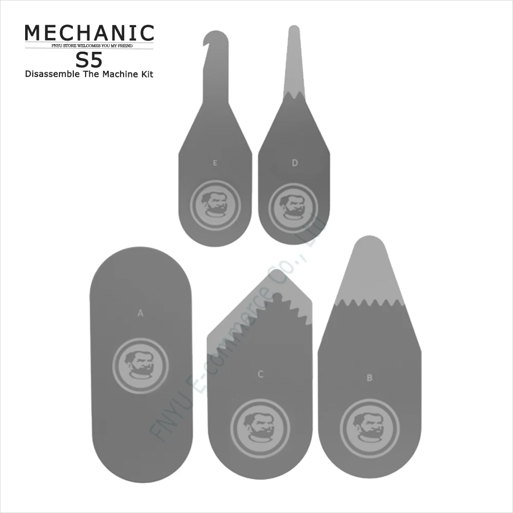 Demontagestück MECHANIC S5 Disassembler für Telefonreparatur, hohe Flexibilität, runder, quadratischer, spitzer Kopf, Demontage-Werkzeugsatz