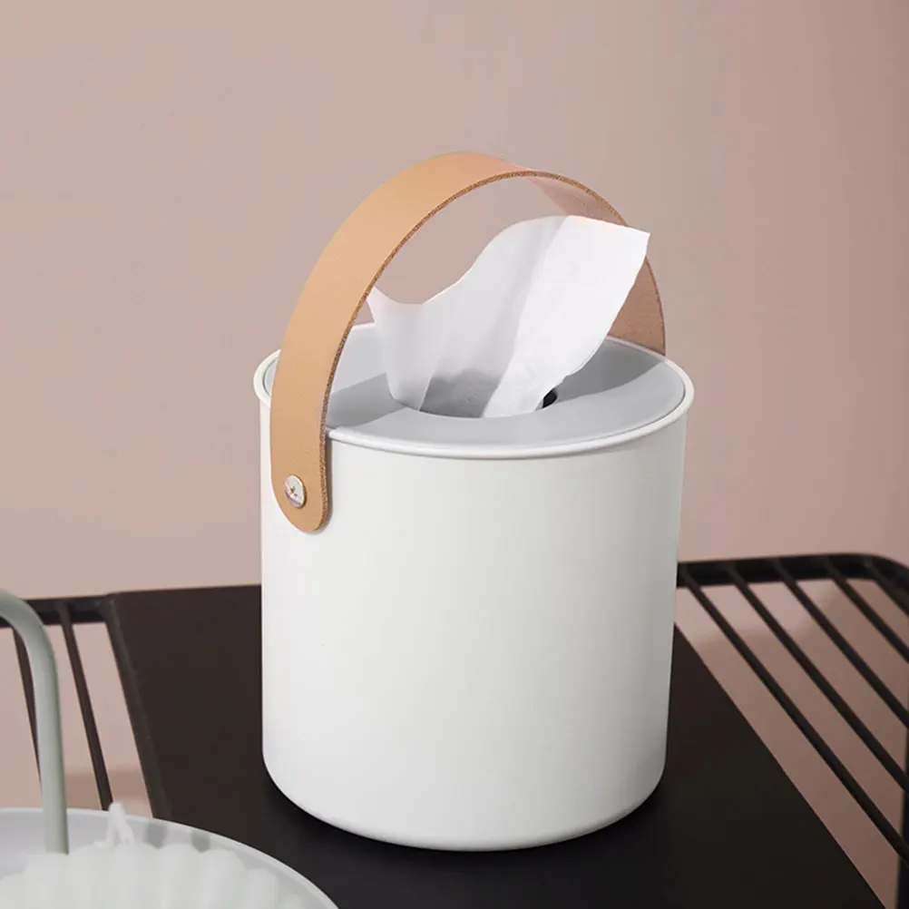 

Tissue Box Holder ABS Material Non Slip Pads Easy Clean Modern Dispenser Storage Paper Towel Container Bedroom Living