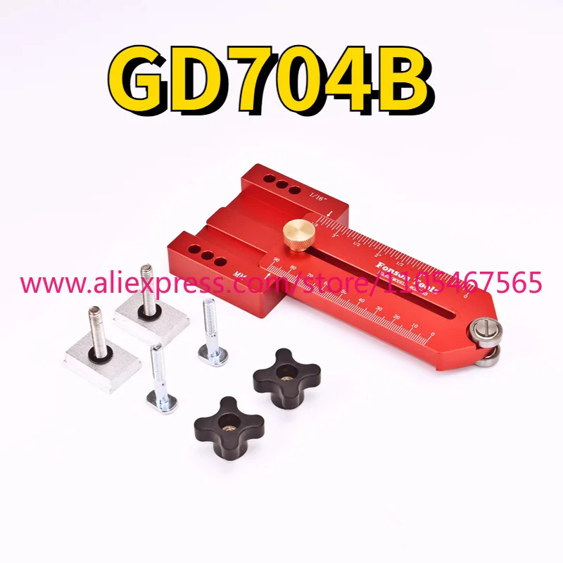 Woodworking Table Saw Fast Cutting Safety Stock Guide Rail Table T Track Feather Plate Adjustable Position Fixing Tool