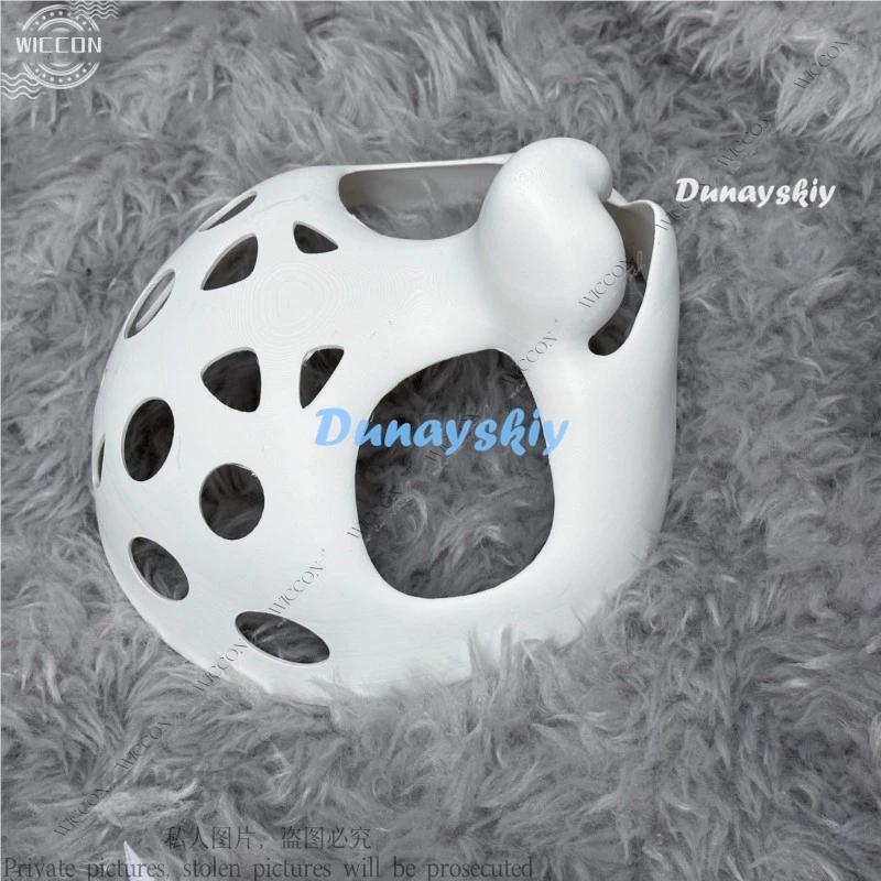 Furry Japanese Feline Lovely Canine Animal With Skull Animal Head Front Face DIY Accessories Fursuit Halloween Party Woman Man