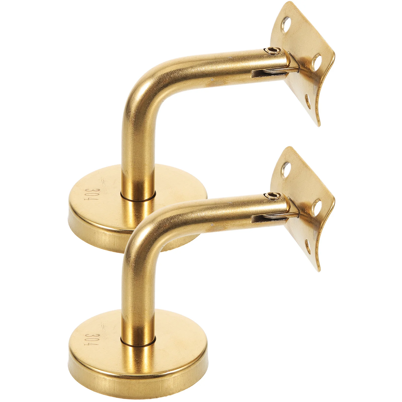 2 قطعة درابزين الدرج قوس الفولاذ المقاوم للصدأ للدرج الداخلي ورقة منحنية دعم درابزين بين قوسين درج ملحق بناء أداة