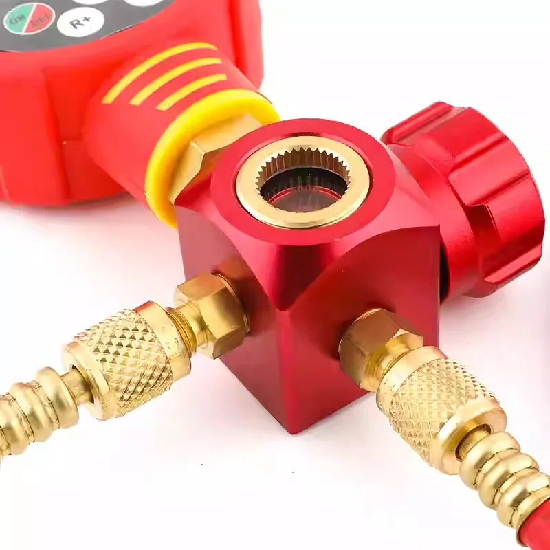 Portable Digital Display Gauge Adjustable Pressure Vacuum Meter for Refrigeration Pipeline Testing