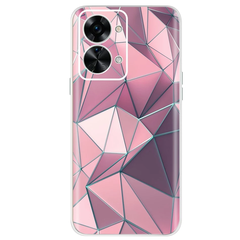 Fashion Painted Phone Case For OnePlus Nord 2T CPH2399 Soft Silicone Clear TPU Cover Cases For One Plus Nord2T 1+ Nord 2t Bumper