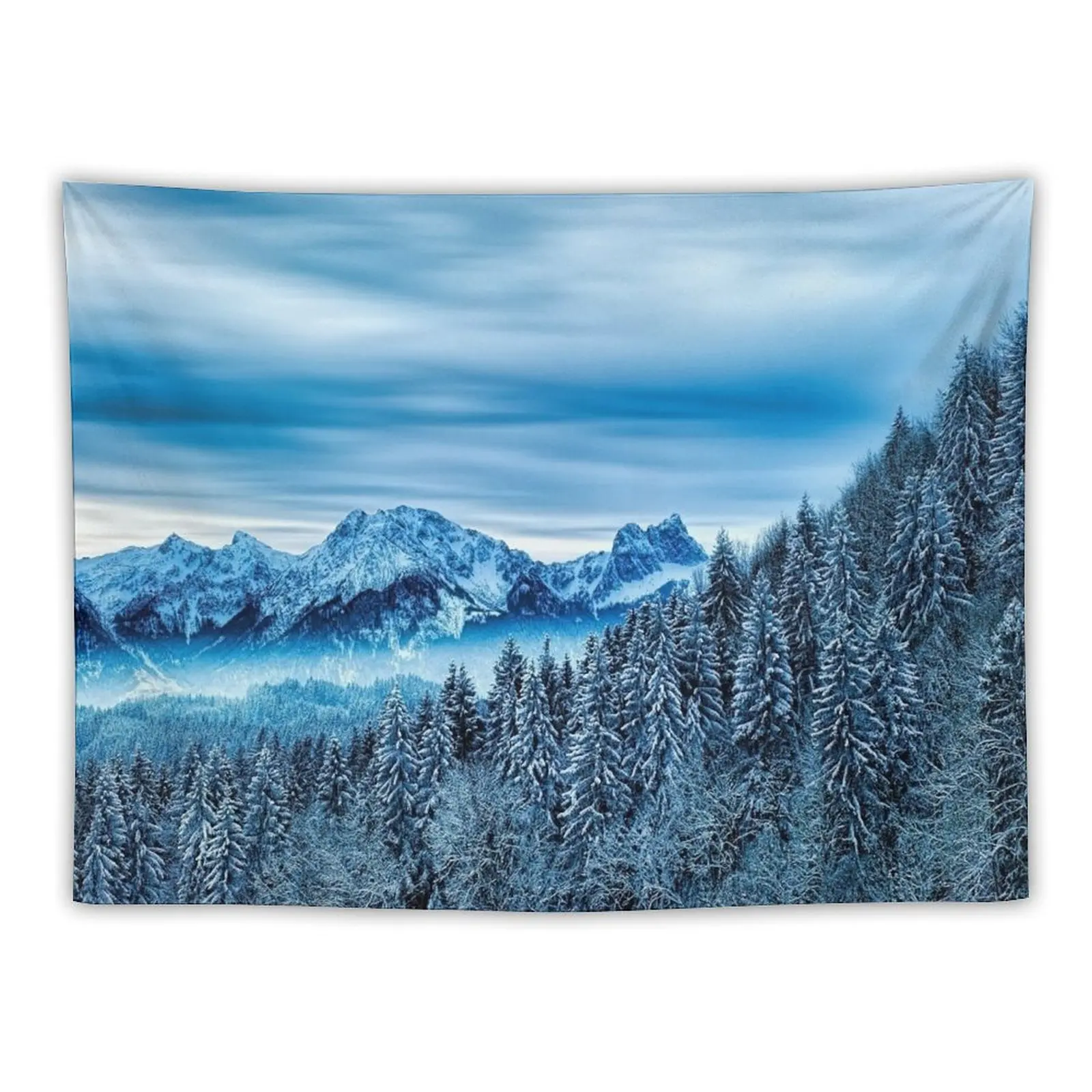 surreal enchanted forest mountian side mystery Tapestry Wall Coverings Room Aesthetic Tapestry