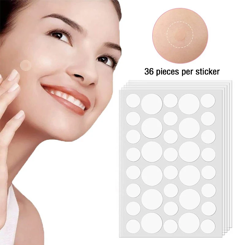 

360 шт. невидимые пластыри от прыщей, гидроколлоидные пластыри против прыщей, пятна, следы, консилер, ремонтная наклейка, водостойкая