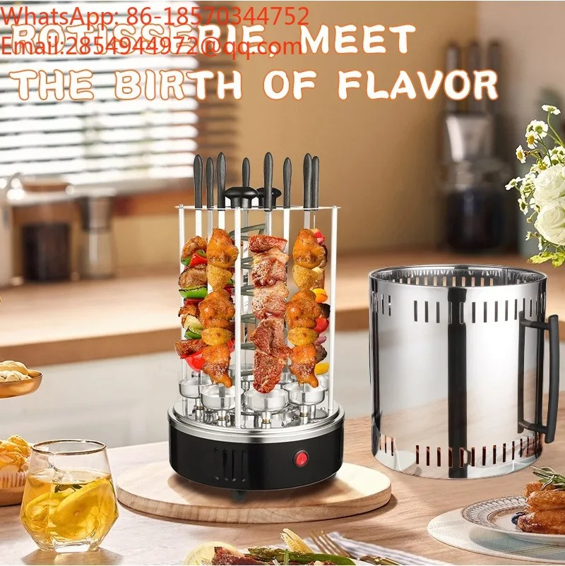 Electric Grill with 16 Stainless Steel Grill Skewers KB4010