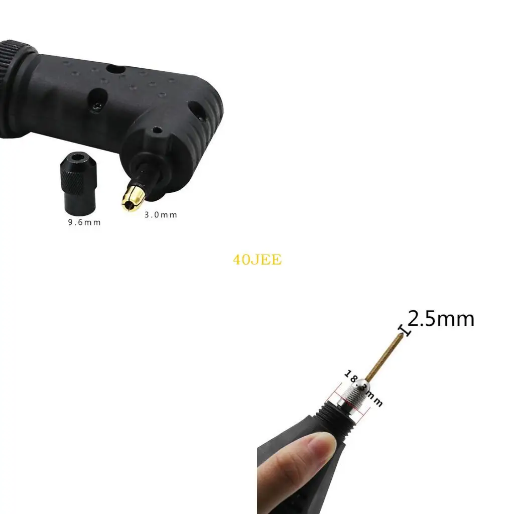 

40JE ABS Правый угловой настройка гибкого вала для электрических шлифовальных машин и проекта DIY