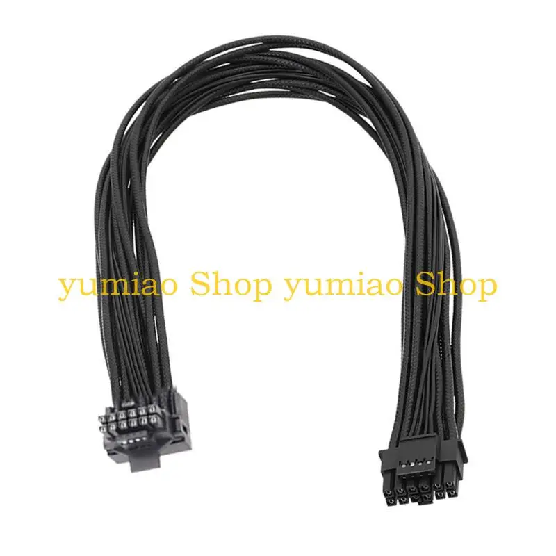 587B PCIE5.0 GPU Power Cable 16pin (12+4) 12VHPWR Male to Male Sleeved Cable 600W
