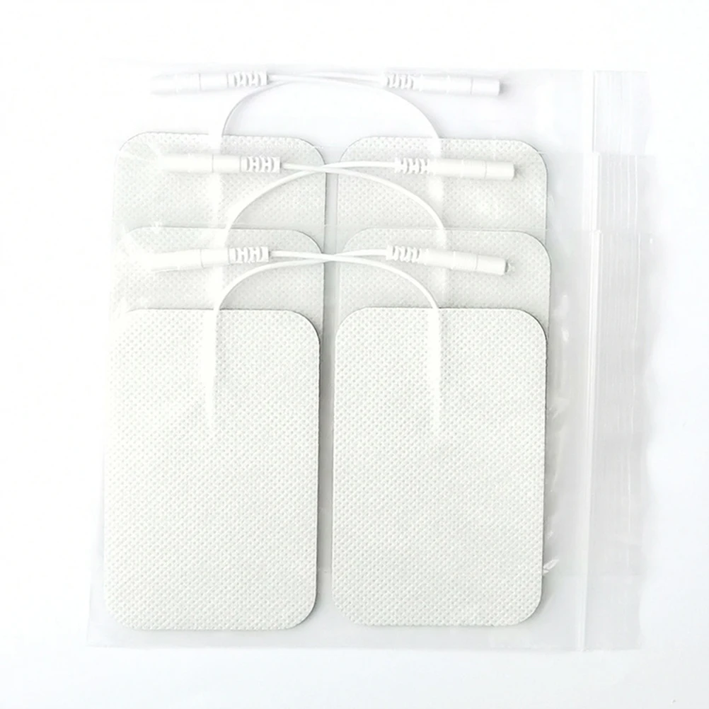 

10Pcs Electrode Therapy Pads Professional Electronic Massager Durable High Grade Material Heat Release Holes Fitness Injury