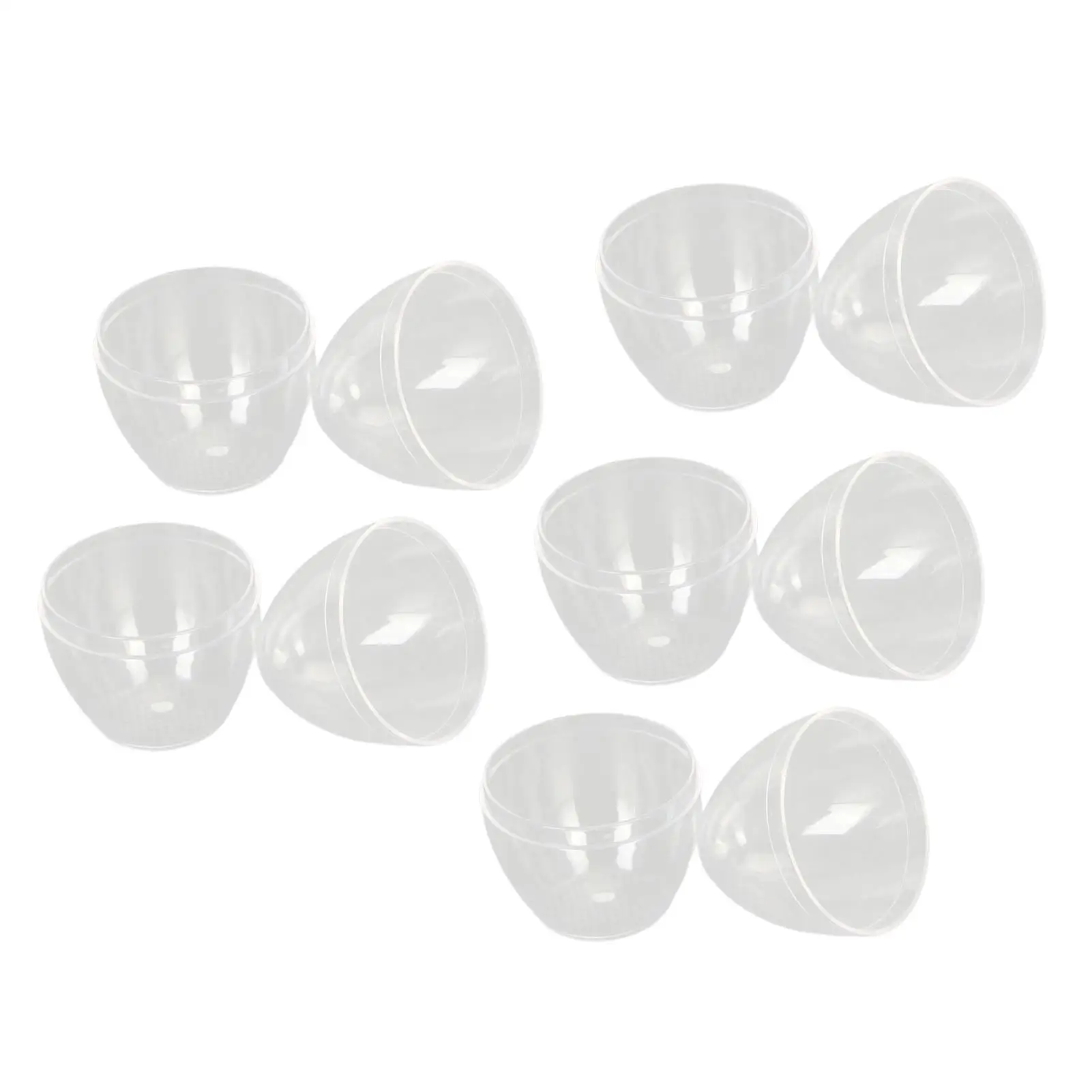 Transparent Plastic Egg Shaped Container for Makeup Sponge - Portable for cosplay and for stud Earrings