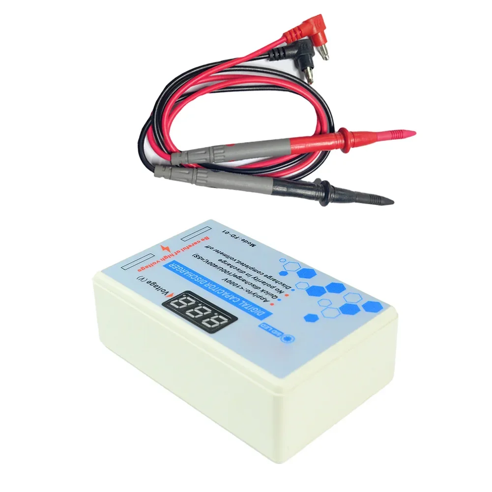 Discharge Capacitor Safely Electric Tool Voltage Tester 95mm*58mm*31mm High Voltage Discharge Maintenance Safety Feature