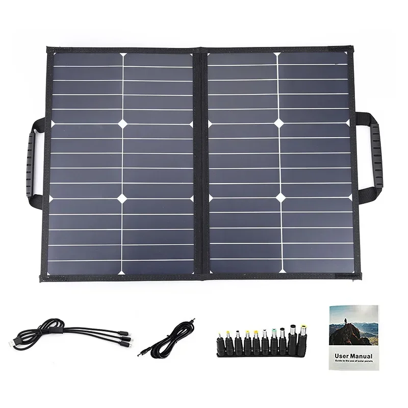 

High Quality 40W/18V Foldable Solar Panel Outdoors Camping Travel Portable Power Solar Panel For Mobile Phones, Tablets Charging