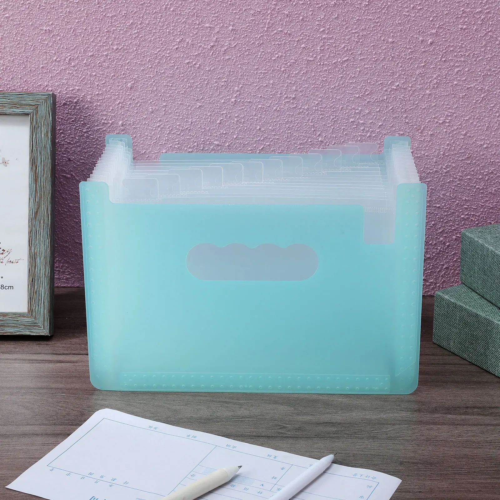 

Folder Ticket Storage Package Coupon Holder Receipt Organizer Small Document for Traveling Environmentally Friendly Pp