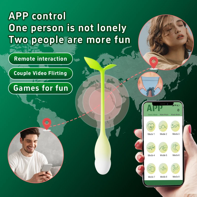براعم الربيع ألعاب جنسية هزاز APP التحكم زوجين هزاز للنساء البظر محفز G-بقعة الحب البيض الكبار يمكن ارتداؤها مدلك